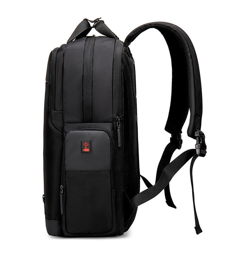 Golden Wolf GB00397 Waterproof Travel Laptop Backpack 15.6 Inch - Gray - Image 4